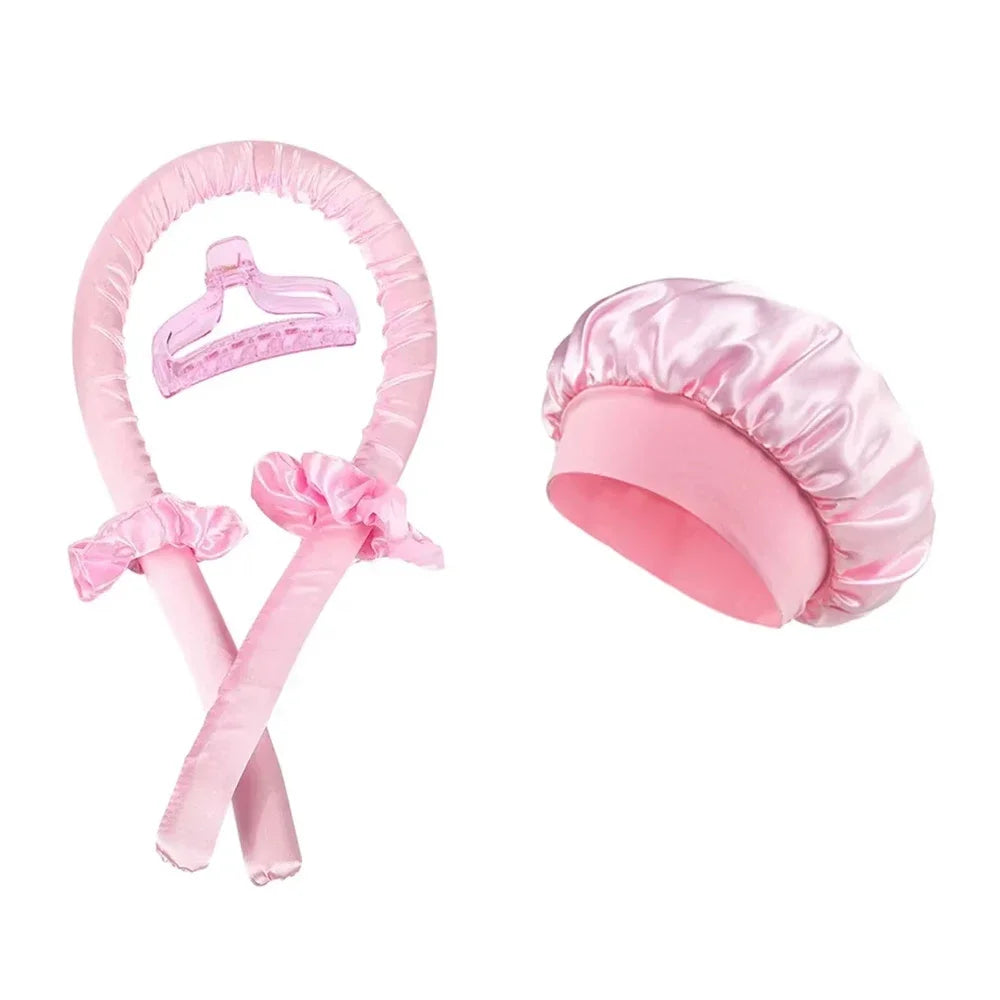 Lumea Isısız Bukle Bandı + Saten Bonnet Seti