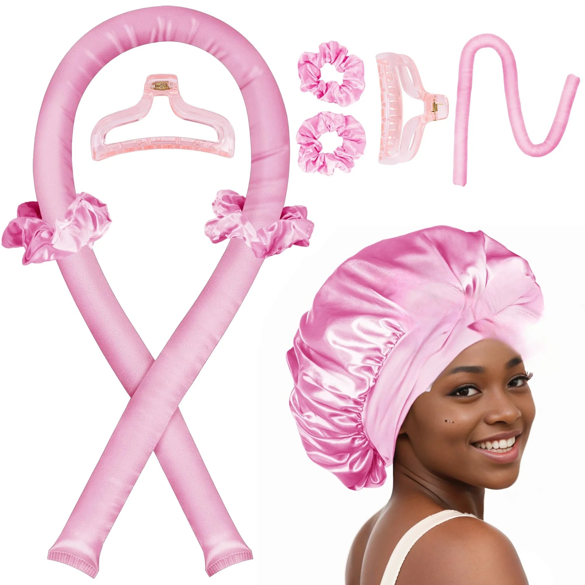 Lumea Isısız Bukle Bandı + Saten Bonnet Seti