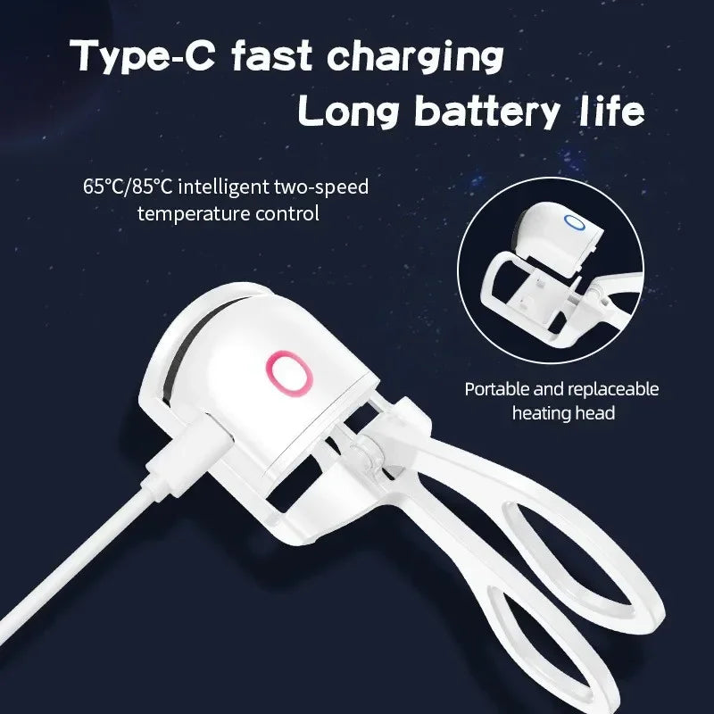 Lumasse Isıtmalı Elektrikli Kirpik Kıvırıcı — USB Şarjlı