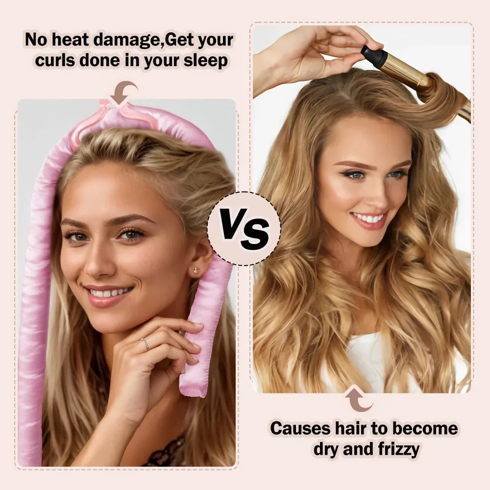 Lumasse Isısız Bukle Bandı + Saten Bonnet Seti