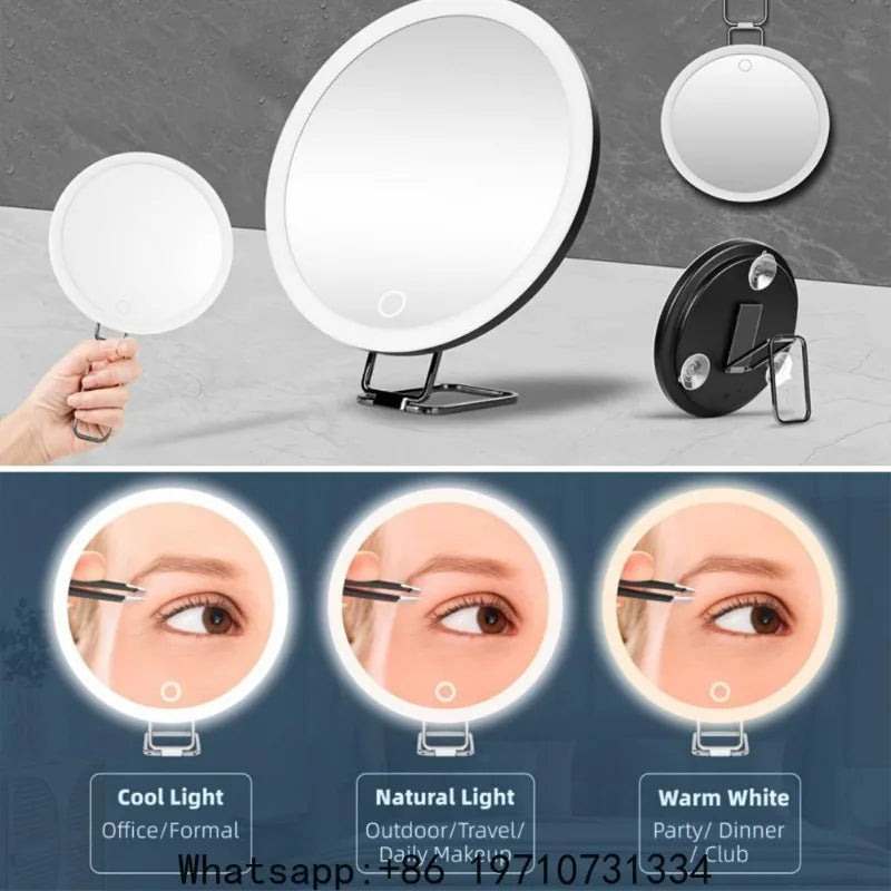 Lumasse LED Işıklı Büyüteçli Makyaj Aynası – ürün görseli 3