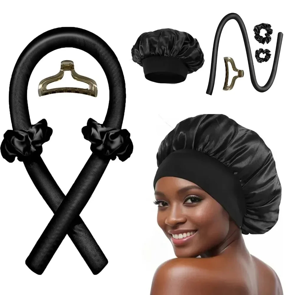 Lumasse Isısız Bukle Bandı + Saten Bonnet Seti
