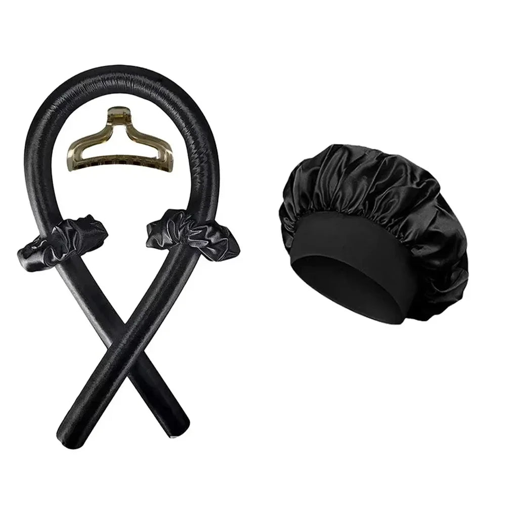 Lumea Isısız Bukle Bandı + Saten Bonnet Seti
